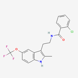 2-Chloro-N-[2-(2-methyl-5-trifluoromethoxy-1H-indol-3-yl)-ethyl]-benzamide