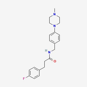 3-(4-fluorophenyl)-N-[4-(4-methyl-1-piperazinyl)benzyl]propanamide