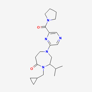 4-(cyclopropylmethyl)-3-isopropyl-1-[6-(pyrrolidin-1-ylcarbonyl)pyrazin-2-yl]-1,4-diazepan-5-one