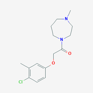 2-(4-Chloro-3-methylphenoxy)-1-(4-methyl-1,4-diazepan-1-yl)ethanone