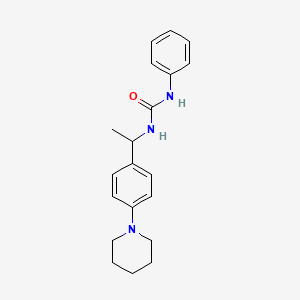 N-phenyl-N'-{1-[4-(1-piperidinyl)phenyl]ethyl}urea