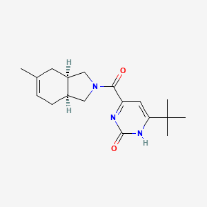 4-tert-butyl-6-{[(3aR*,7aS*)-5-methyl-1,3,3a,4,7,7a-hexahydro-2H-isoindol-2-yl]carbonyl}-2(1H)-pyrimidinone