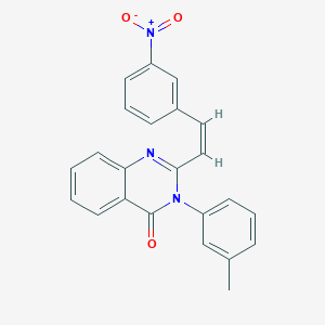 3-(3-methylphenyl)-2-[2-(3-nitrophenyl)vinyl]-4(3H)-quinazolinone