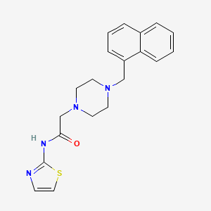 2-[4-(naphthalen-1-ylmethyl)piperazin-1-yl]-N-(1,3-thiazol-2-yl)acetamide