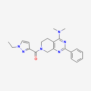 7-[(1-ethyl-1H-pyrazol-3-yl)carbonyl]-N,N-dimethyl-2-phenyl-5,6,7,8-tetrahydropyrido[3,4-d]pyrimidin-4-amine