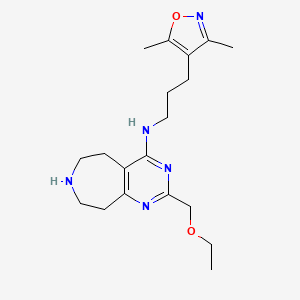 N-[3-(3,5-dimethylisoxazol-4-yl)propyl]-2-(ethoxymethyl)-6,7,8,9-tetrahydro-5H-pyrimido[4,5-d]azepin-4-amine