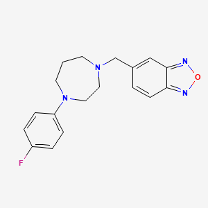 5-{[4-(4-fluorophenyl)-1,4-diazepan-1-yl]methyl}-2,1,3-benzoxadiazole