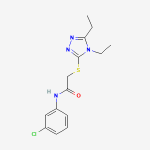 N-(3-chlorophenyl)-2-[(4,5-diethyl-4H-1,2,4-triazol-3-yl)sulfanyl]acetamide