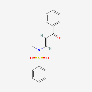 N-methyl-N-[(E)-3-oxo-3-phenylprop-1-enyl]benzenesulfonamide