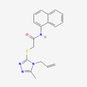 2-[(4-allyl-5-methyl-4H-1,2,4-triazol-3-yl)thio]-N-1-naphthylacetamide