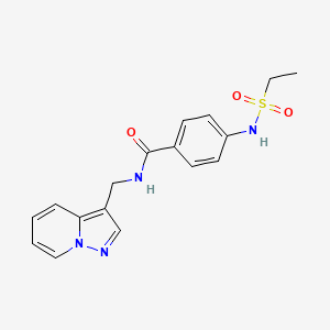 4-[(ethylsulfonyl)amino]-N-(pyrazolo[1,5-a]pyridin-3-ylmethyl)benzamide