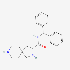 N-(diphenylmethyl)-2,8-diazaspiro[4.5]decane-3-carboxamide dihydrochloride