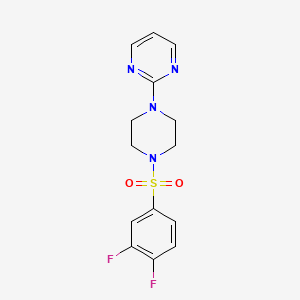 1-[(3,4-DIFLUOROPHENYL)SULFONYL]-4-(2-PYRIMIDINYL)PIPERAZINE