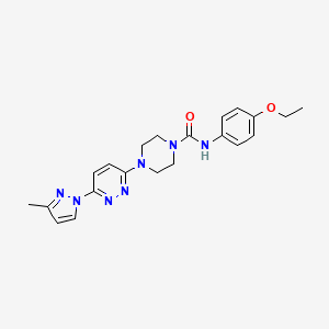 N-(4-ethoxyphenyl)-4-[6-(3-methyl-1H-pyrazol-1-yl)-3-pyridazinyl]-1-piperazinecarboxamide