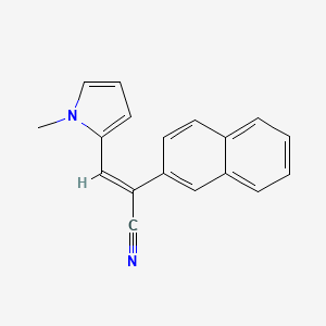 (E)-3-(1-methylpyrrol-2-yl)-2-naphthalen-2-ylprop-2-enenitrile