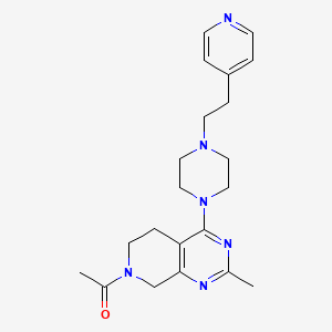 7-acetyl-2-methyl-4-[4-(2-pyridin-4-ylethyl)piperazin-1-yl]-5,6,7,8-tetrahydropyrido[3,4-d]pyrimidine