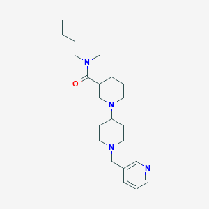 N-butyl-N-methyl-1'-(pyridin-3-ylmethyl)-1,4'-bipiperidine-3-carboxamide