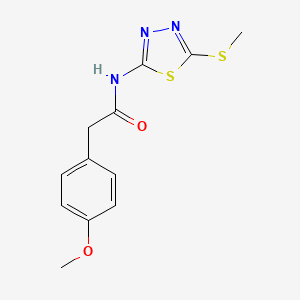 2-(4-methoxyphenyl)-N-[5-(methylsulfanyl)-1,3,4-thiadiazol-2-yl]acetamide