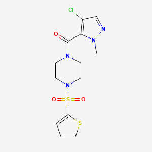 (4-CHLORO-1-METHYL-1H-PYRAZOL-5-YL)[4-(2-THIENYLSULFONYL)PIPERAZINO]METHANONE