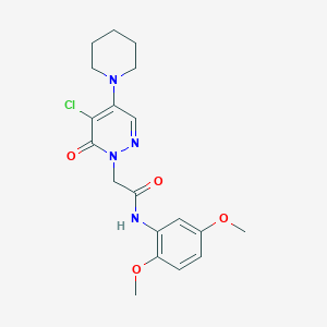 2-[5-chloro-6-oxo-4-(1-piperidinyl)-1(6H)-pyridazinyl]-N-(2,5-dimethoxyphenyl)acetamide