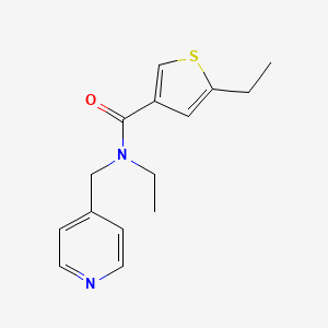 N,5-diethyl-N-(4-pyridinylmethyl)-3-thiophenecarboxamide