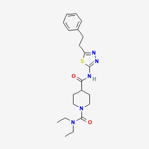 N~1~,N~1~-diethyl-N~4~-[5-(2-phenylethyl)-1,3,4-thiadiazol-2-yl]-1,4-piperidinedicarboxamide