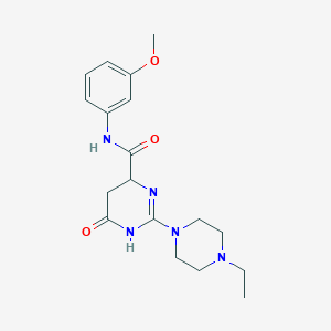 2-(4-ethylpiperazin-1-yl)-N-(3-methoxyphenyl)-6-oxo-3,4,5,6-tetrahydropyrimidine-4-carboxamide