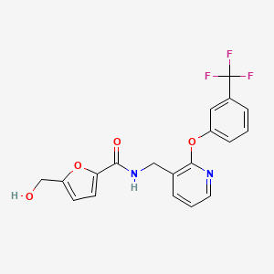 5-(hydroxymethyl)-N-({2-[3-(trifluoromethyl)phenoxy]pyridin-3-yl}methyl)-2-furamide