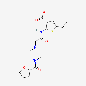 methyl 5-ethyl-2-({[4-(tetrahydro-2-furanylcarbonyl)-1-piperazinyl]acetyl}amino)-3-thiophenecarboxylate