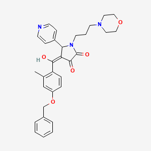 4-[4-(benzyloxy)-2-methylbenzoyl]-3-hydroxy-1-[3-(4-morpholinyl)propyl]-5-(4-pyridinyl)-1,5-dihydro-2H-pyrrol-2-one