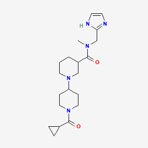 1'-(cyclopropylcarbonyl)-N-(1H-imidazol-2-ylmethyl)-N-methyl-1,4'-bipiperidine-3-carboxamide