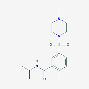 N-isopropyl-2-methyl-5-[(4-methyl-1-piperazinyl)sulfonyl]benzamide