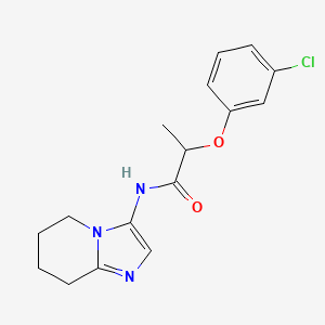 2-(3-chlorophenoxy)-N-(5,6,7,8-tetrahydroimidazo[1,2-a]pyridin-3-yl)propanamide