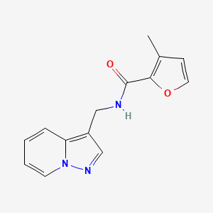 molecular formula C14H13N3O2 B5349000 3-methyl-N-(pyrazolo[1,5-a]pyridin-3-ylmethyl)-2-furamide 