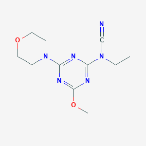 ethyl(4-methoxy-6-morpholin-4-yl-1,3,5-triazin-2-yl)cyanamide