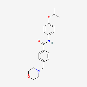 molecular formula C21H26N2O3 B5349077 N-(4-isopropoxyphenyl)-4-(4-morpholinylmethyl)benzamide 