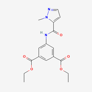 molecular formula C17H19N3O5 B5349270 diethyl 5-{[(1-methyl-1H-pyrazol-5-yl)carbonyl]amino}isophthalate 