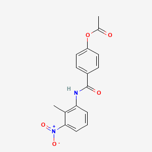 4-{[(2-methyl-3-nitrophenyl)amino]carbonyl}phenyl acetate