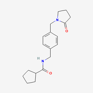 N-{4-[(2-oxo-1-pyrrolidinyl)methyl]benzyl}cyclopentanecarboxamide