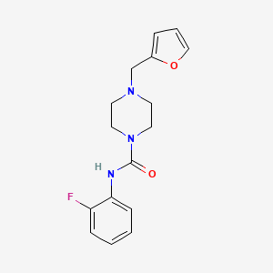 N-(2-fluorophenyl)-4-(furan-2-ylmethyl)piperazine-1-carboxamide