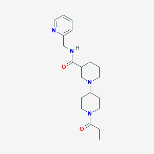 1'-propionyl-N-(pyridin-2-ylmethyl)-1,4'-bipiperidine-3-carboxamide