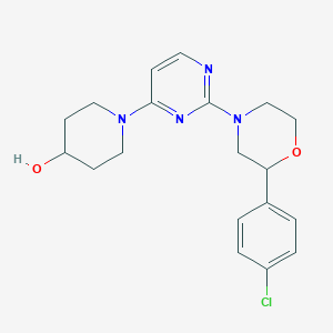 1-{2-[2-(4-chlorophenyl)morpholin-4-yl]pyrimidin-4-yl}piperidin-4-ol