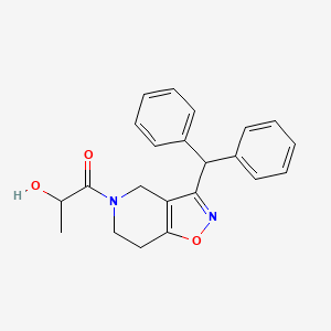 1-[3-(diphenylmethyl)-6,7-dihydroisoxazolo[4,5-c]pyridin-5(4H)-yl]-1-oxopropan-2-ol