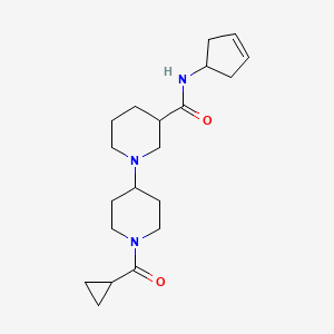 N-cyclopent-3-en-1-yl-1'-(cyclopropylcarbonyl)-1,4'-bipiperidine-3-carboxamide