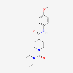 N~1~,N~1~-diethyl-N~4~-(4-methoxyphenyl)-1,4-piperidinedicarboxamide