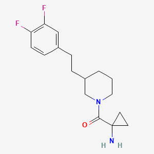 [1-({3-[2-(3,4-difluorophenyl)ethyl]-1-piperidinyl}carbonyl)cyclopropyl]amine hydrochloride