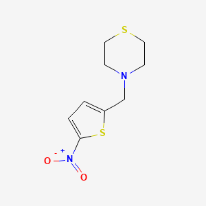 molecular formula C9H12N2O2S2 B5349736 4-[(5-Nitrothiophen-2-yl)methyl]thiomorpholine 