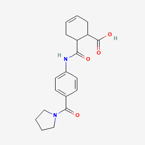 6-({[4-(1-pyrrolidinylcarbonyl)phenyl]amino}carbonyl)-3-cyclohexene-1-carboxylic acid