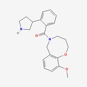 10-methoxy-5-[2-(3-pyrrolidinyl)benzoyl]-3,4,5,6-tetrahydro-2H-1,5-benzoxazocine hydrochloride