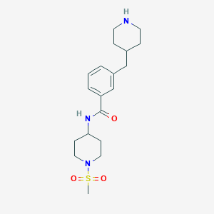 N-[1-(methylsulfonyl)-4-piperidinyl]-3-(4-piperidinylmethyl)benzamide